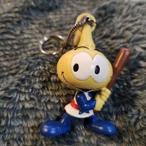 vintage 1983 Snorks Allstar baseball keychain Whistle